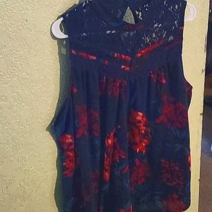 Massino 3xl (fits like 1x)  Navy shirt